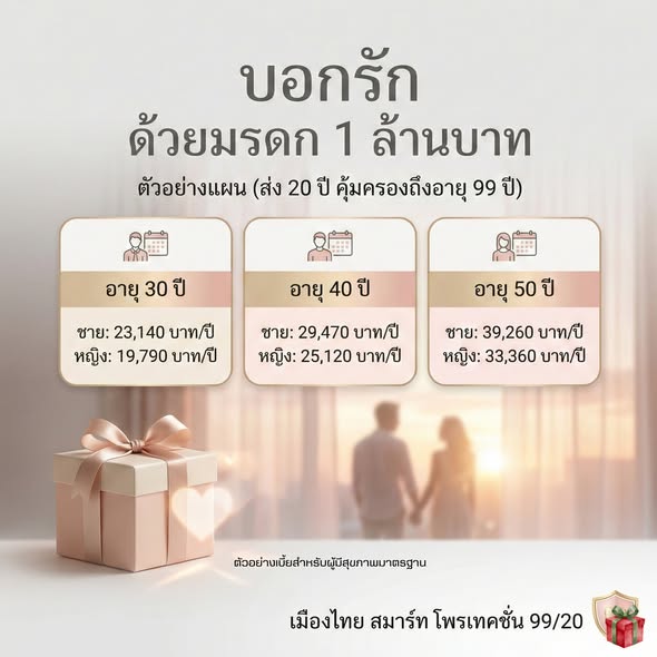 ของขวัญวาเลนไทน์ ด้วยทุนประกัน